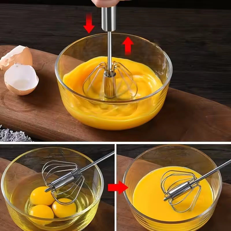Batidor Manual + Bandeja De Silicona Freidora 20cm