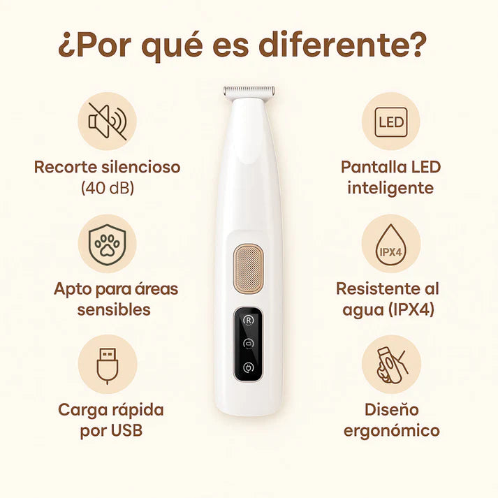 Afeitadora para mascotas - Corte Profesional en Casa